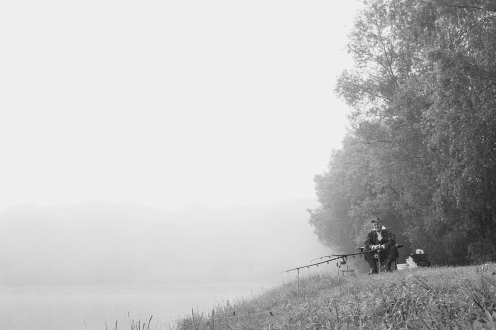 На рыбалке....