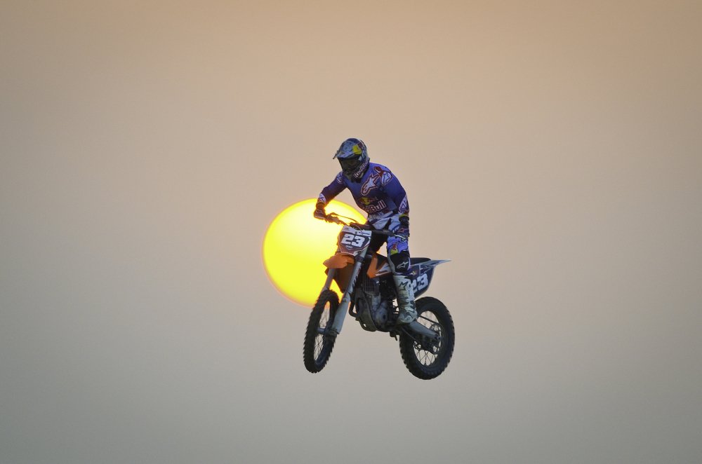 Drift Bike on Sunset