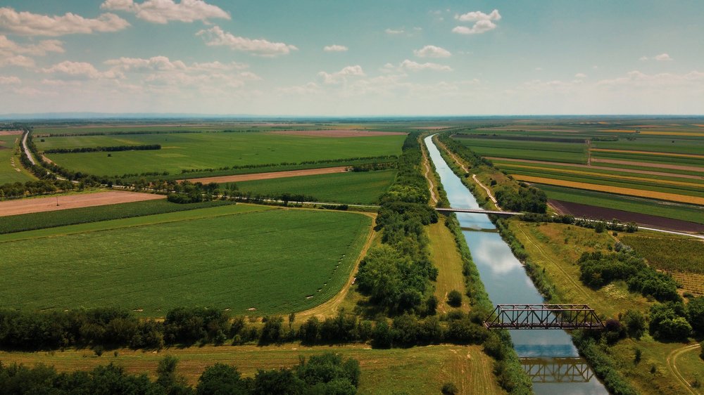 Landscape in Vojvodina, Serbia