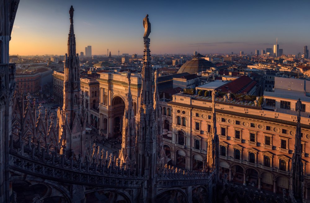 Sunset in Milano
