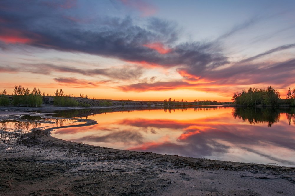 Закат в Тульской глубинке