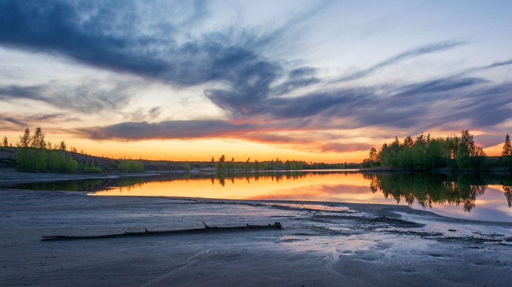 Вечер на озере