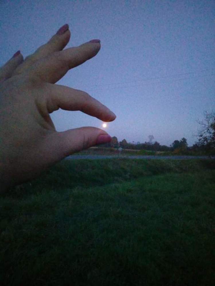 Moon in hand