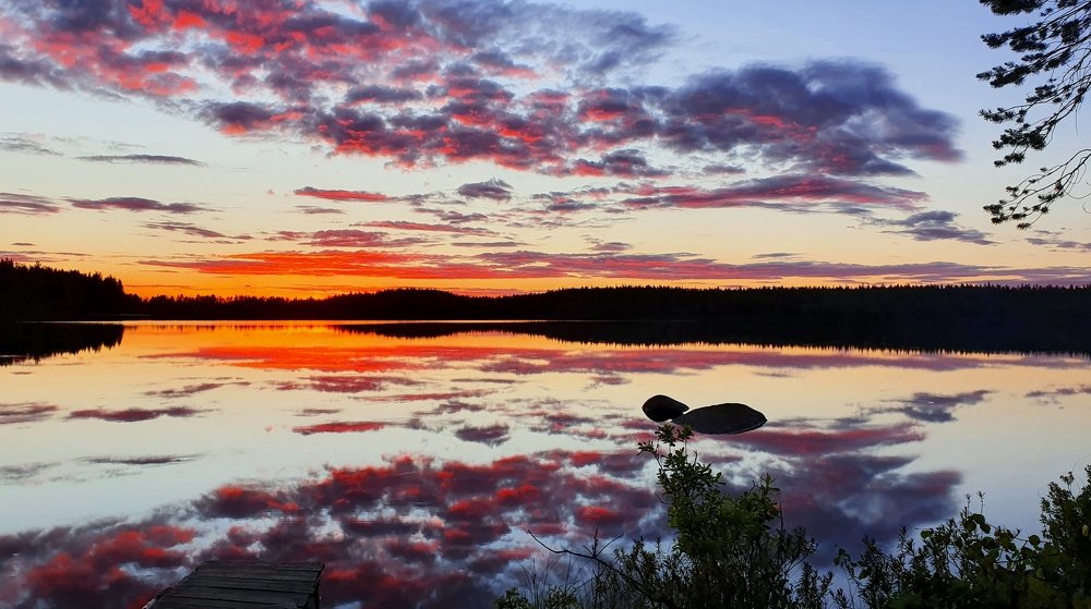 Закат в Карелии