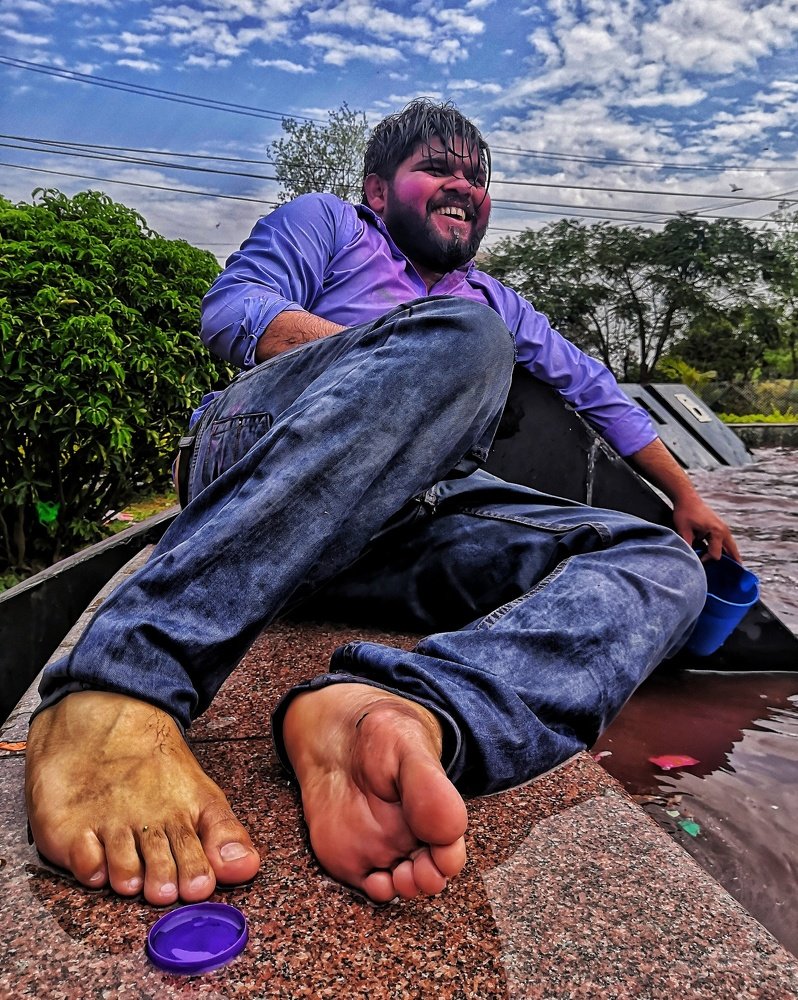 Colourful and Joyful Holi Portrait