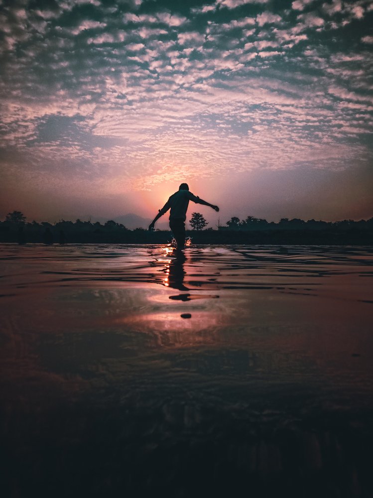 The shadow of holy ganga