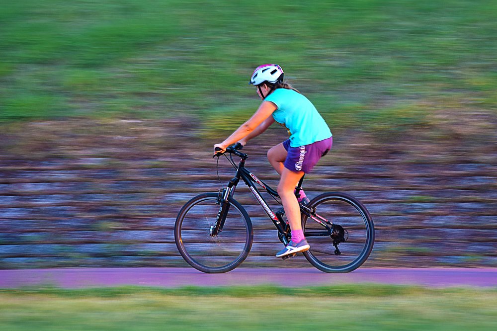 Biker in motion!