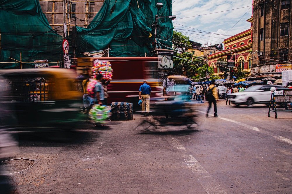 Busy Street of Kolkata