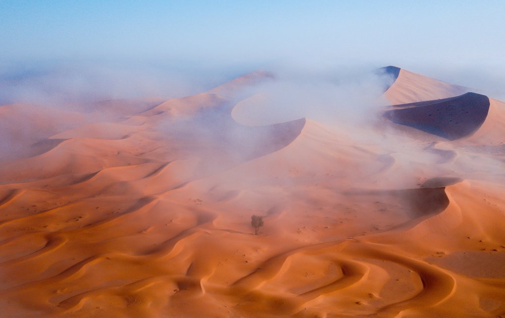 Oman Desert fog