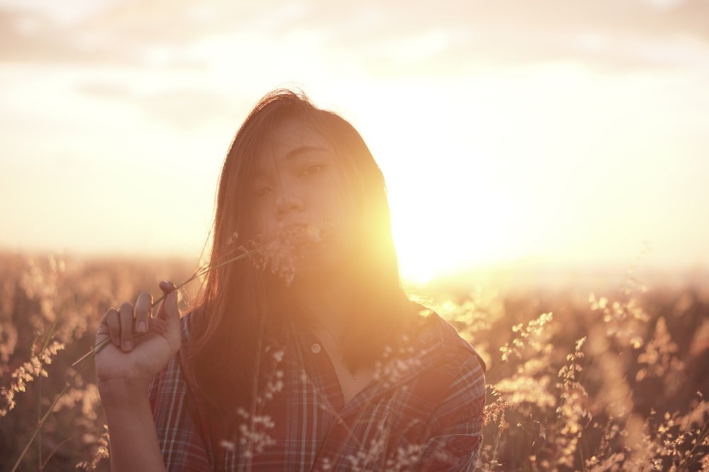 In Front of shine sunsets