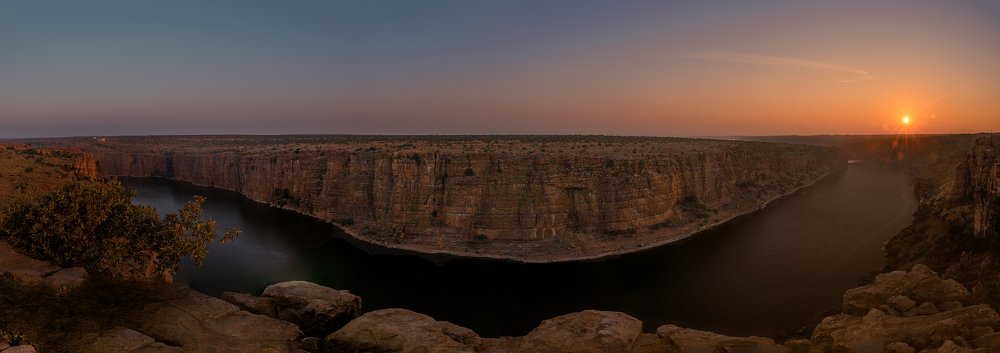 Sunrise at gandikota,india.