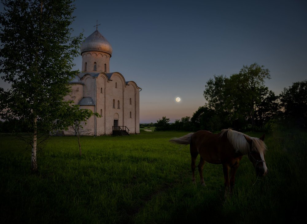 Белые ночи над Спас на Нередице