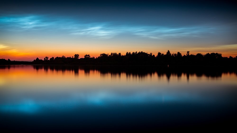 Серебристые облака юга Беларуси.