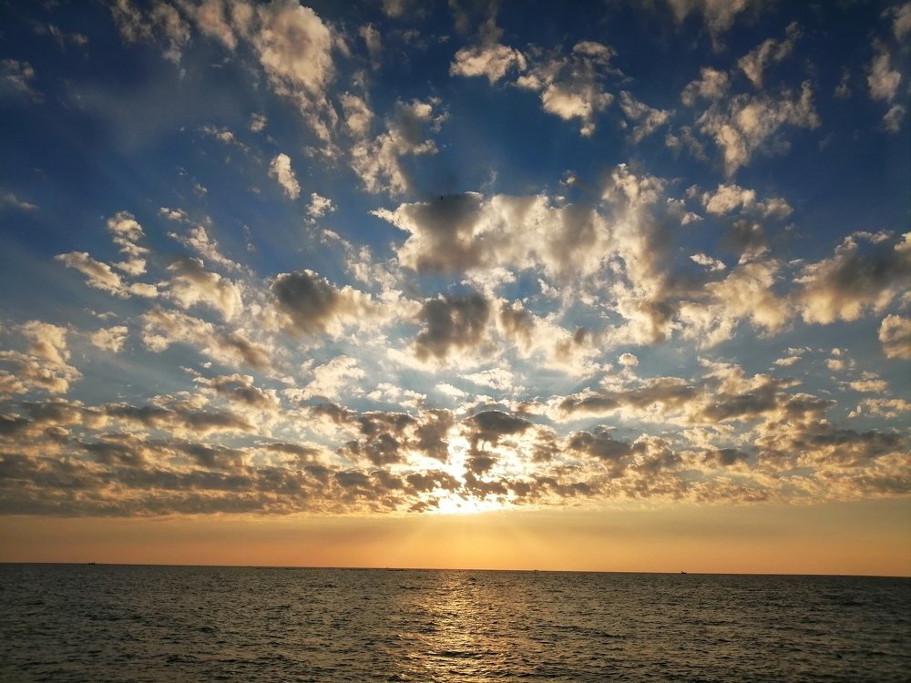 Beautiful Sunset near the Sea