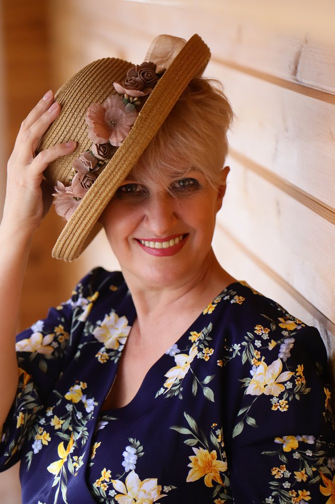 На веранде.