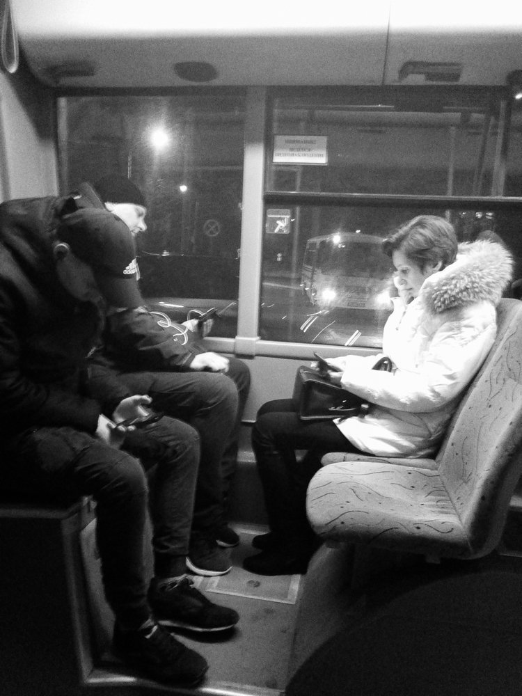 People in bus