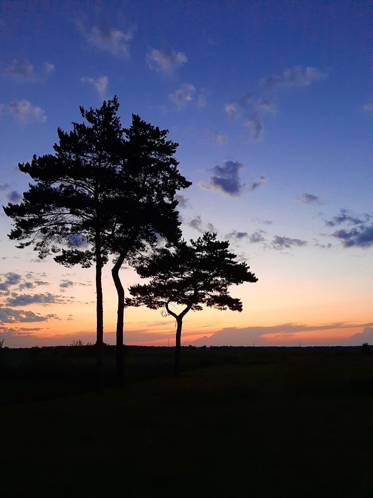 Sunset in the village