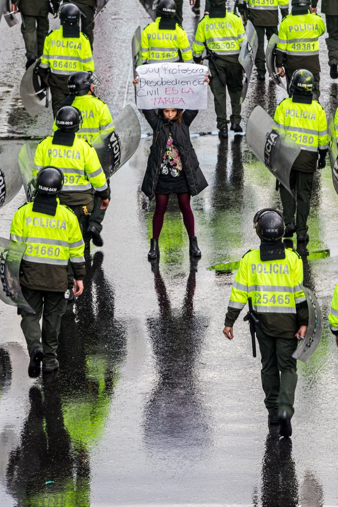 The teacher explains