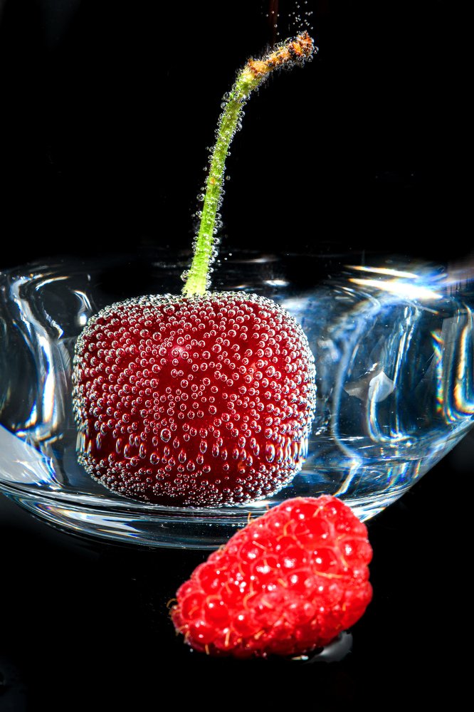 вишня в пузырьках