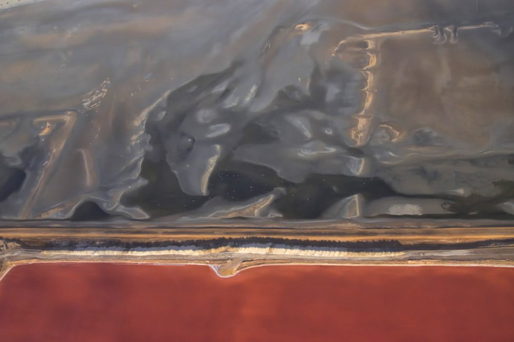 Saltworks and laguna