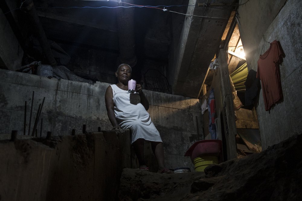 Emma Pedrón habitante del puente de la quebrada Anauco