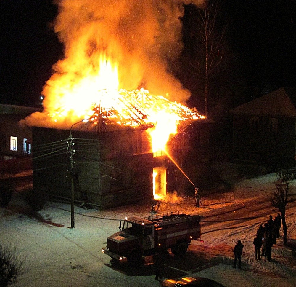 Пожар в дубровке.