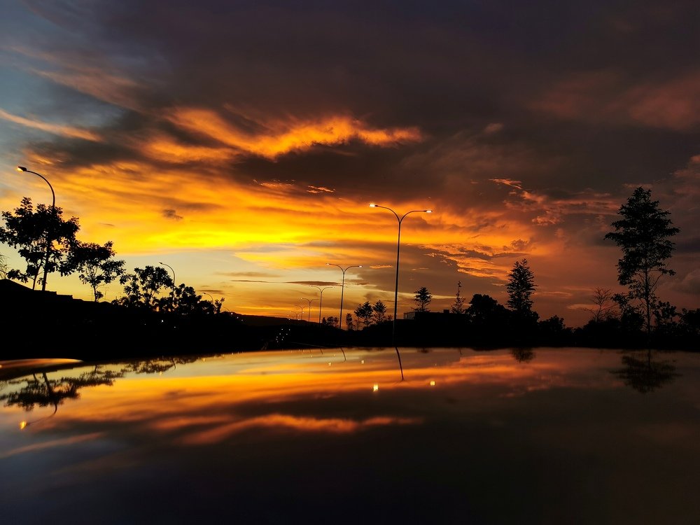 Beautiful sky at dawn