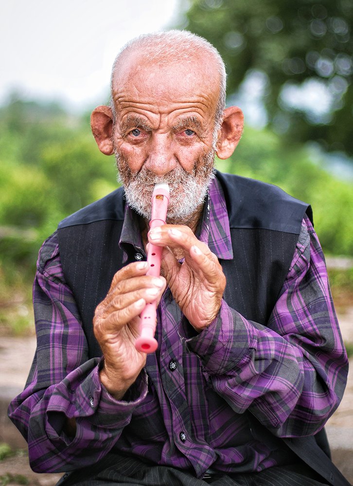 Purple Old Man