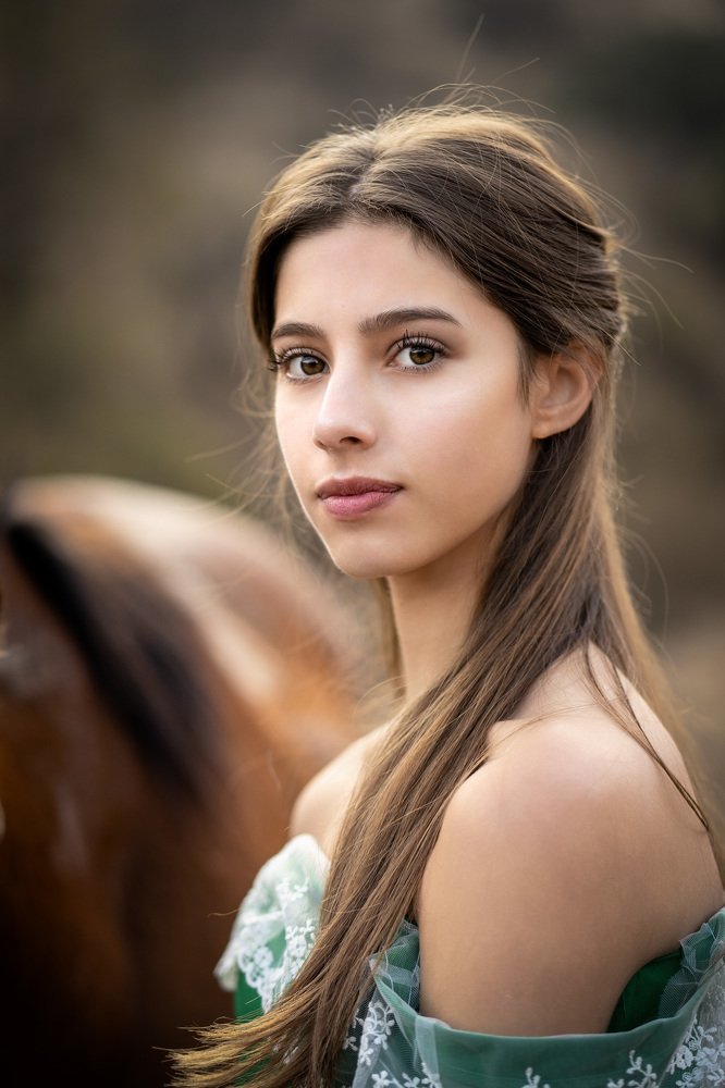 The girl and the horse