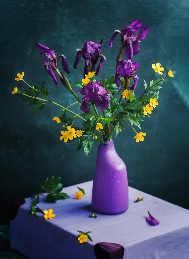 Букет с ирисами