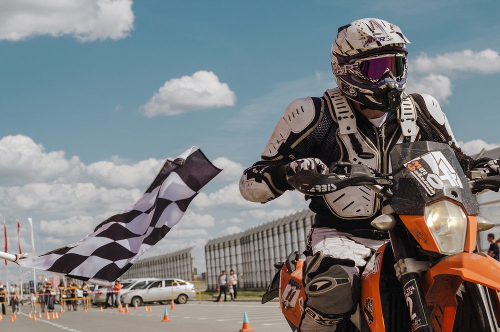 Победитель на финише