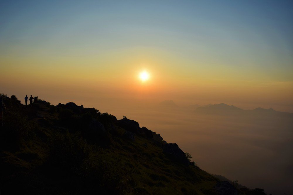 Foggy Mountain Sunrise