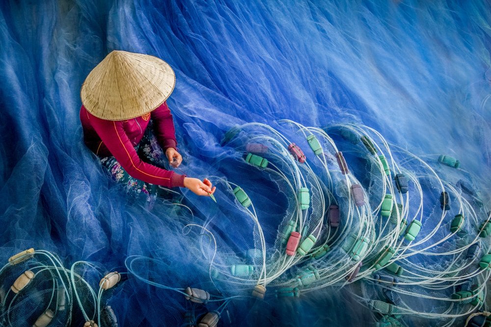 Blue Fishing Nets