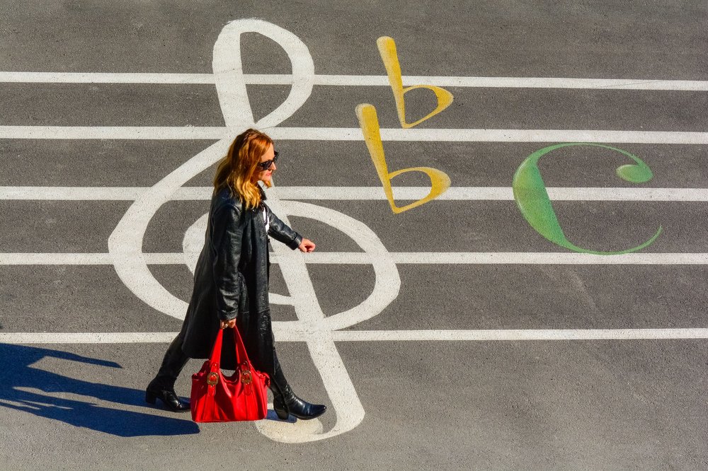 The way to the philharmonic hall.