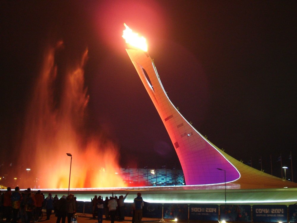 Огонь олимпиады.