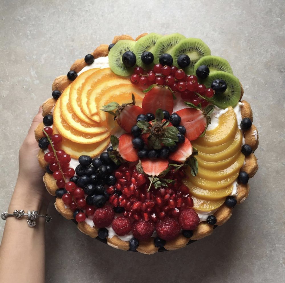 Fruits cheescake