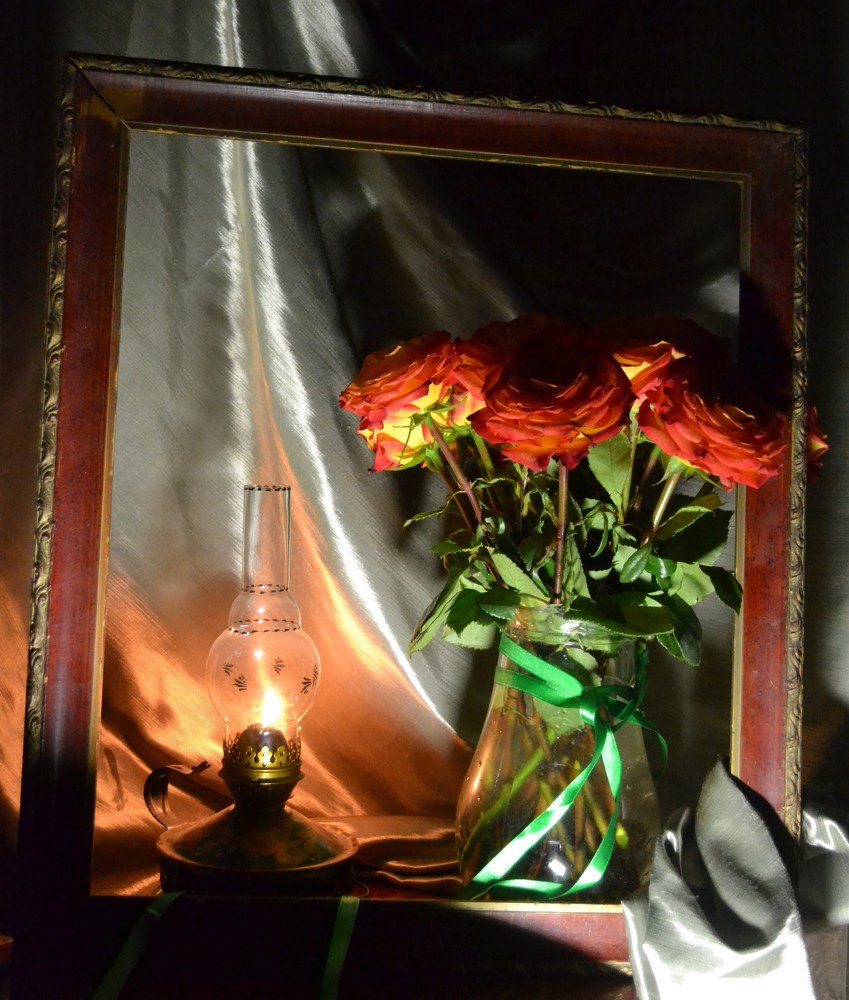 Розы в картине