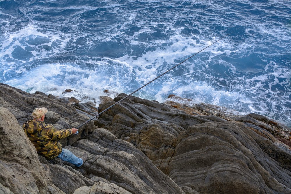Fisherman in Cinque Terre