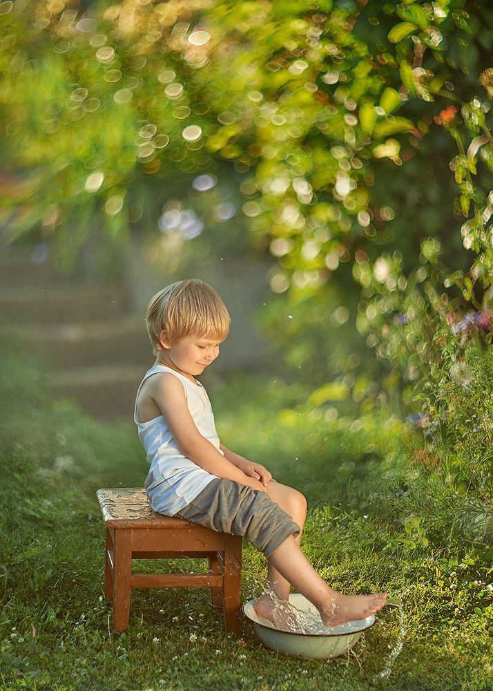 У бабушки в саду