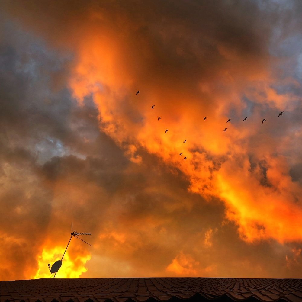 Fire in the sky