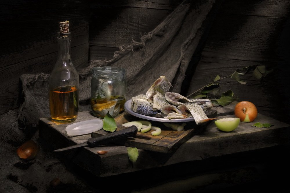 Маринованная рыба в масле.