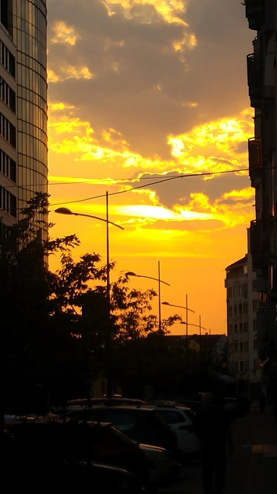 Golden sky