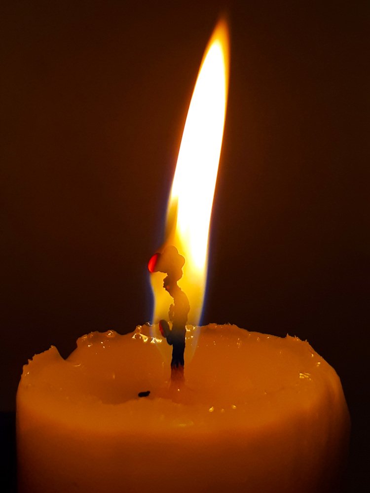 The warmth of the candle