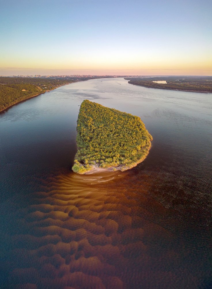 Остров Птичий, река Волга, Самара.