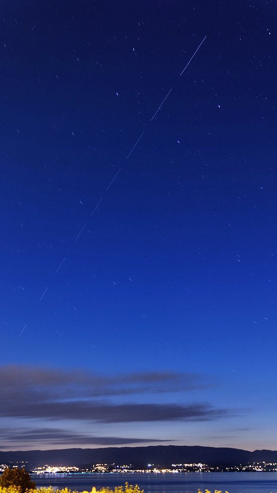 ISS above Leman lake