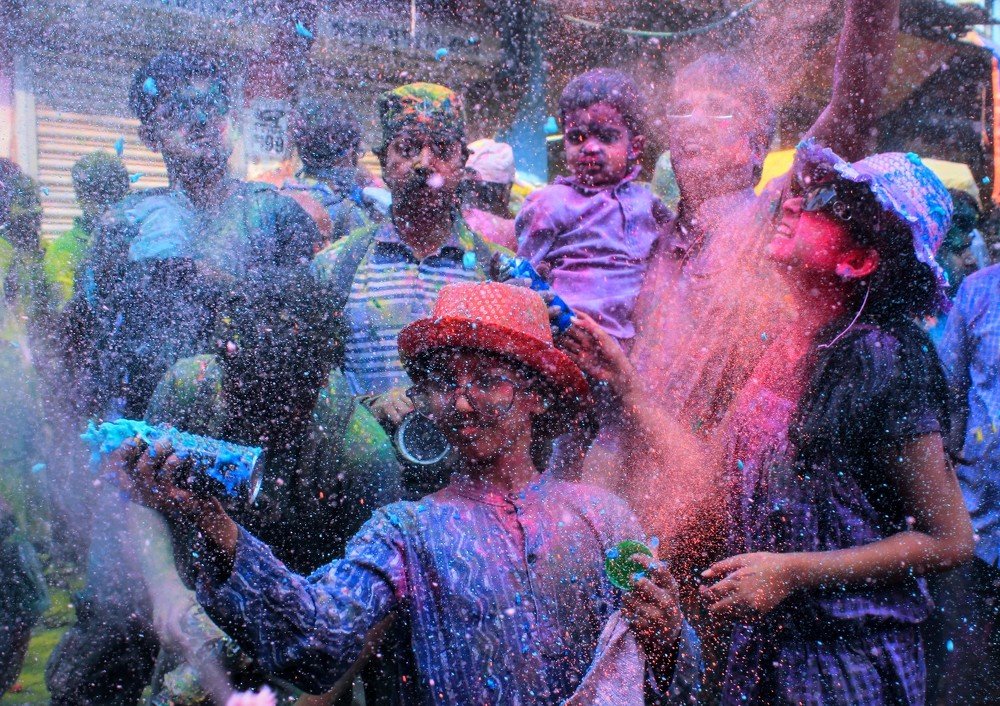 Holi celebration in Kolkata