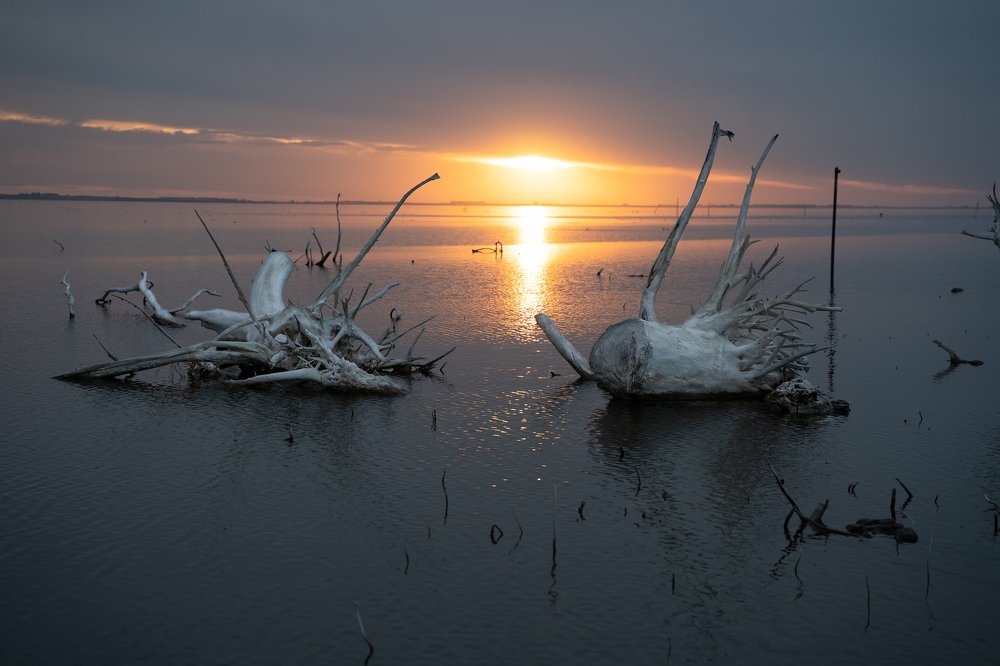Sunset in Epecuen