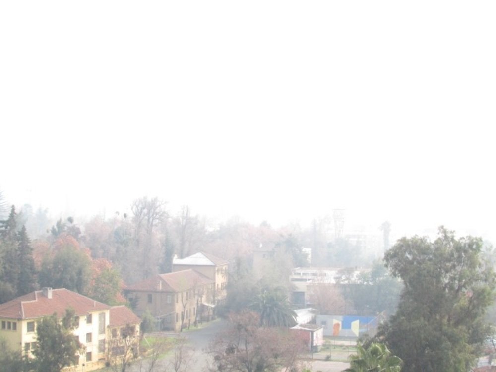 Niebla en Santiago