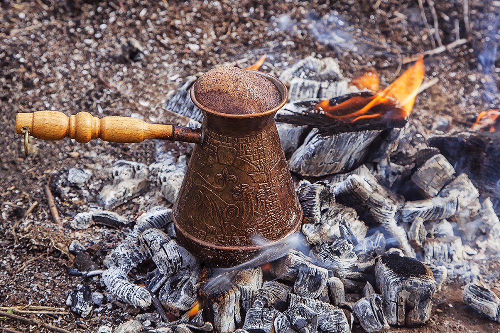 Кофе на углях