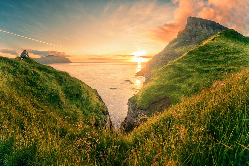 Закат на острове Вагар